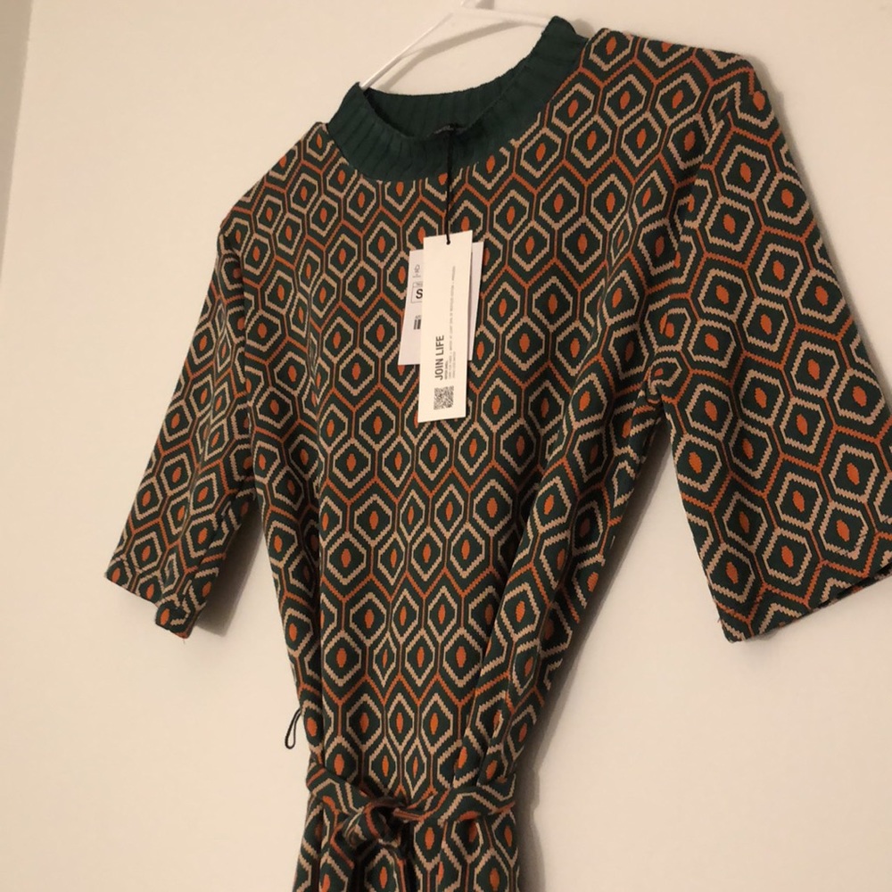 Zara Diamond Sweater Dress